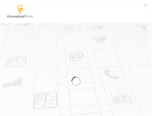 Tablet Screenshot of conceptualminds.com